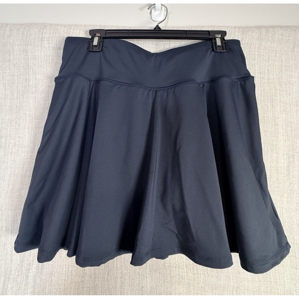 Oalka Skirt Women's Size XL Navy Blue Athletic Tennis Golf Skirt Modest
